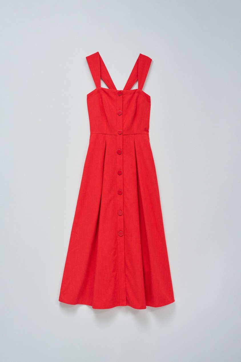 MIDI DRESS WITH BUTTONS