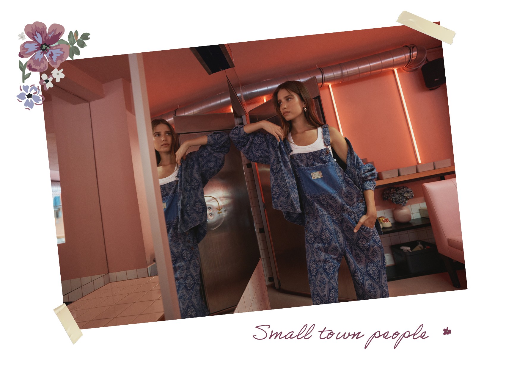 DENIM-HEMD MIT JACQUARD FAVORITE PEOPLE X SALSA JEANS