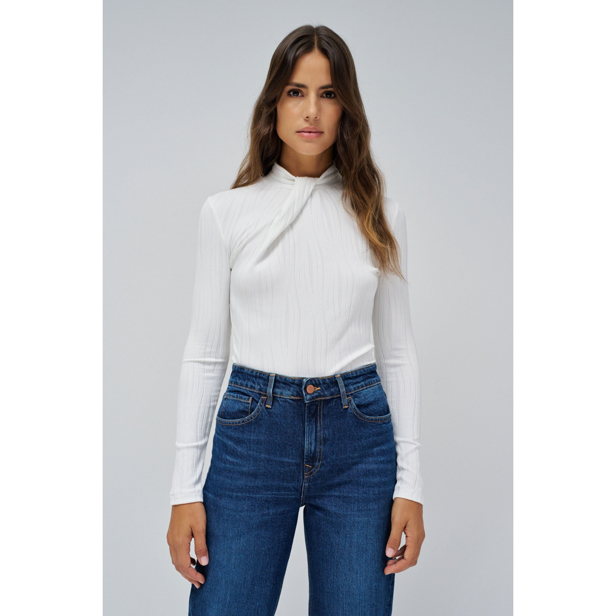 Pull En Maille Salsa Taille S - Couleur Beige, Réf. 116807, Neuf Avec Étiquette