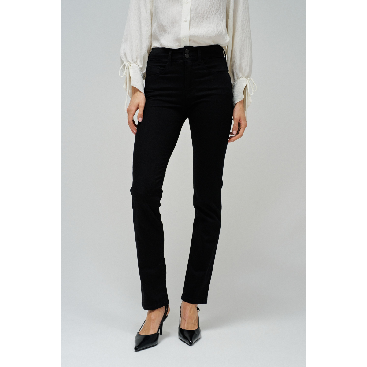 123389 Salsa Sale Push In Secret Glamour High Waist Jeans with Zips