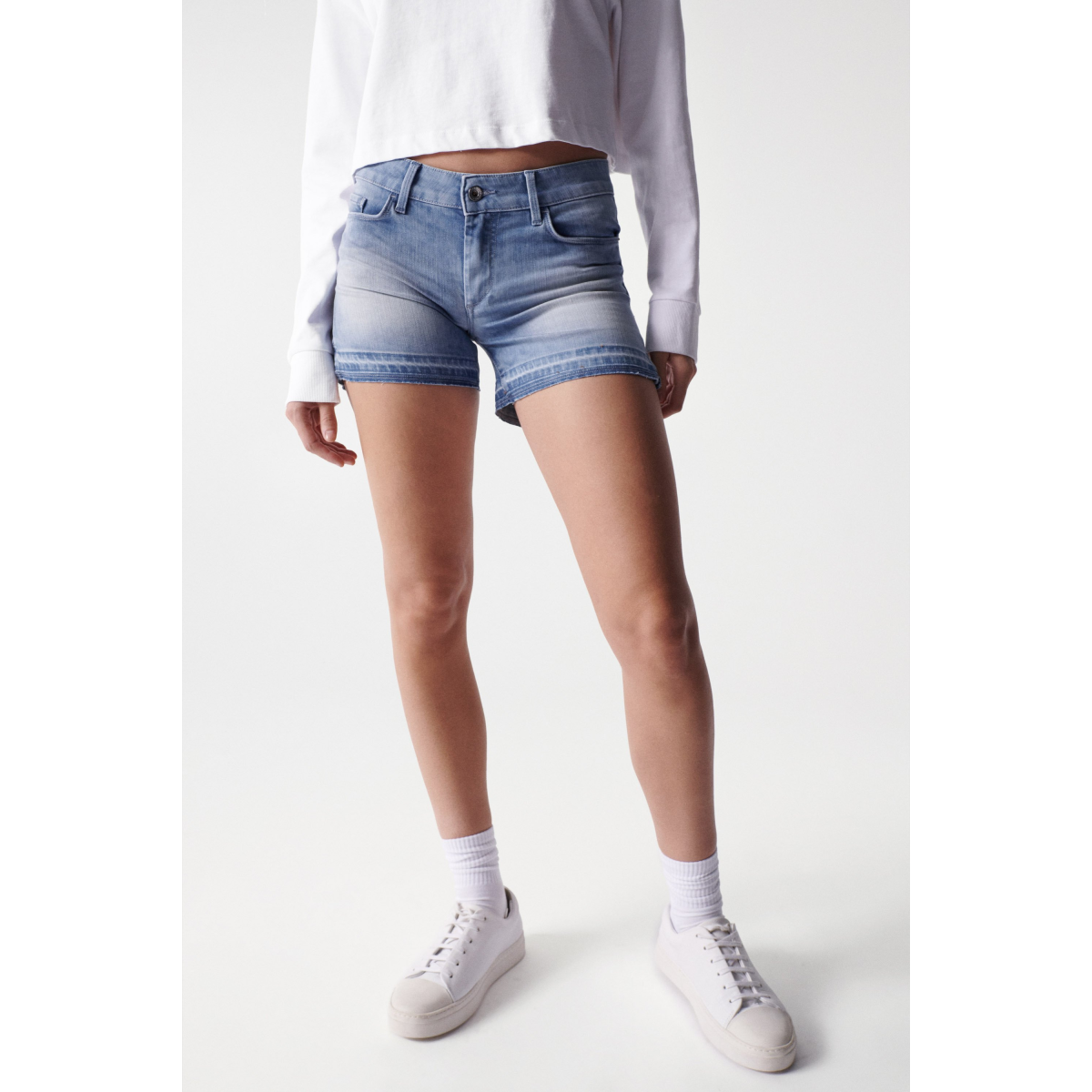【WONDER WONDER】Beulbin Summer Raw Short Denim Pants SHOP GIRLS BOTTOMS – Wander & Wonder