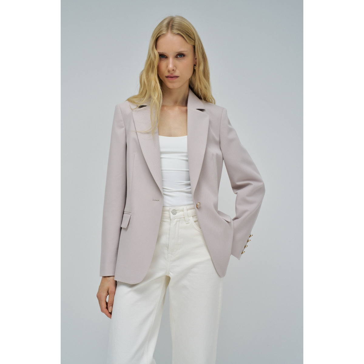 Gris Femme Salsa Veste Fantaisie Avec Du Denim : Amazon.f: Mode Manteau Salsa Femme